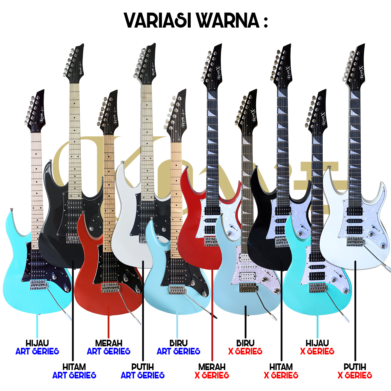 DETAIL WARNA ART DAN X SERIES